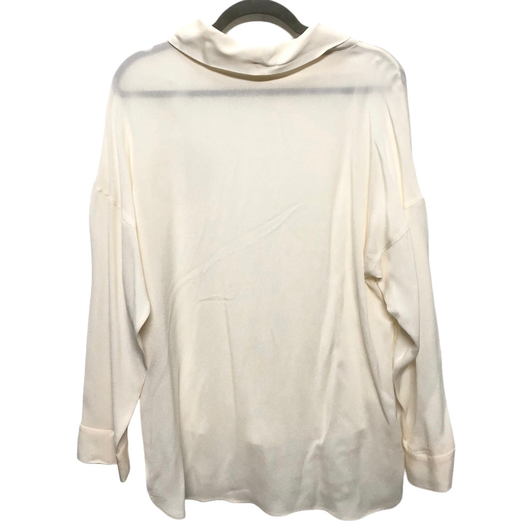 Ivory Top Long Sleeve Massimo Dutti, Size 6