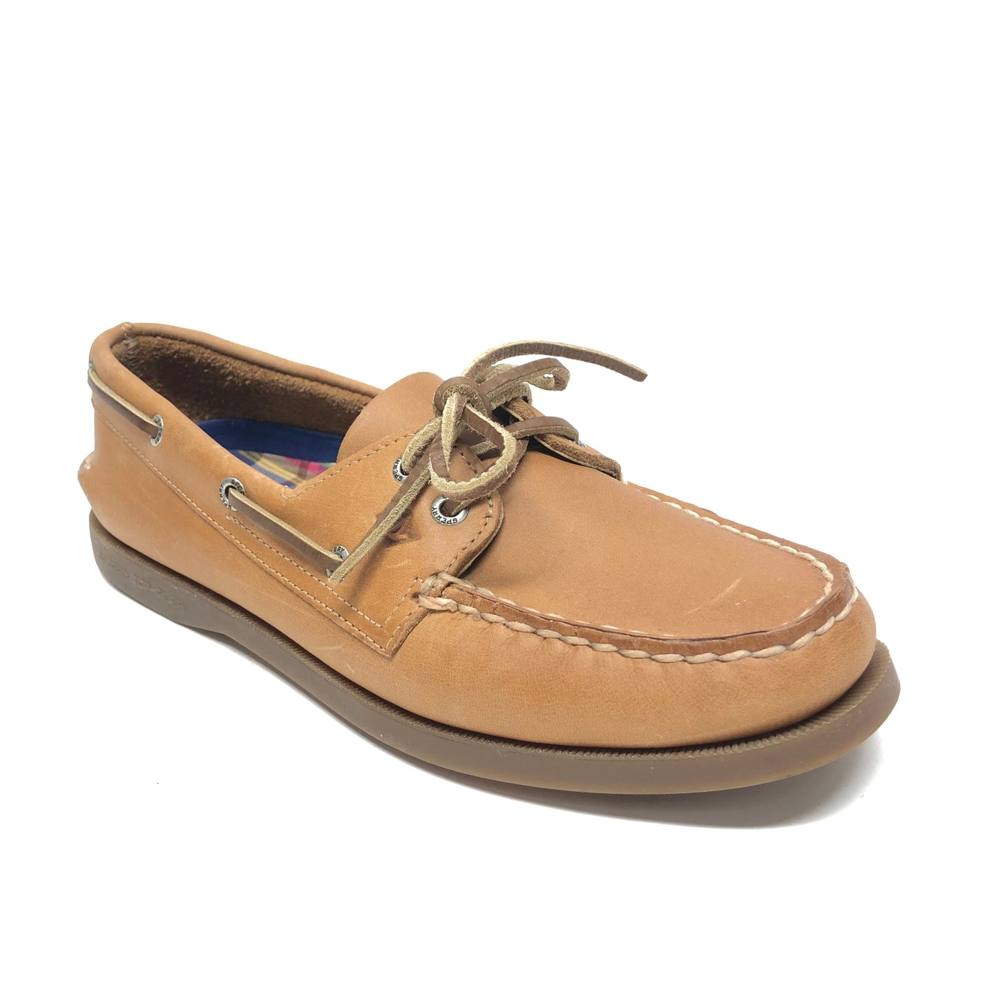 Tan Shoes Flats Sperry, Size 7.5