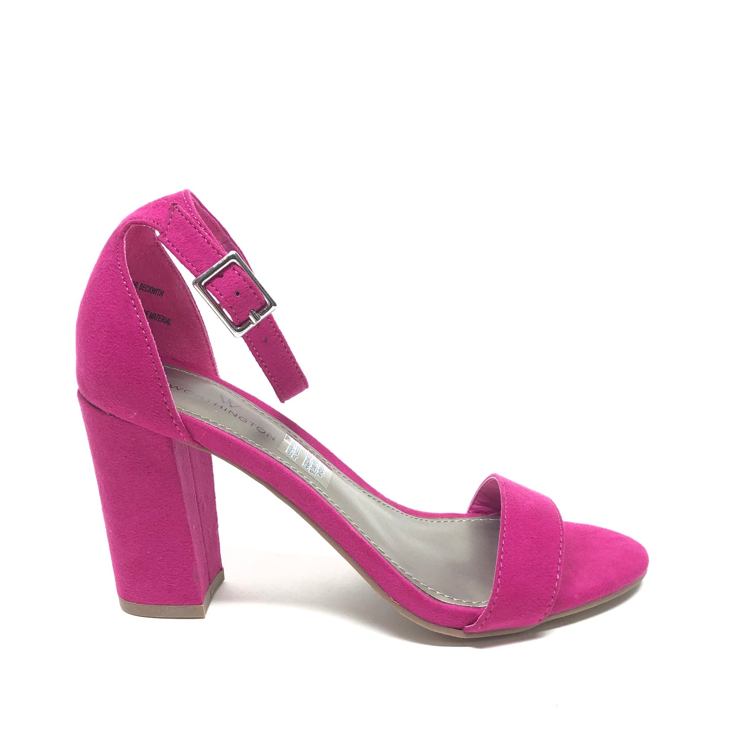 Pink Sandals Heels Block Worthington, Size 5.5