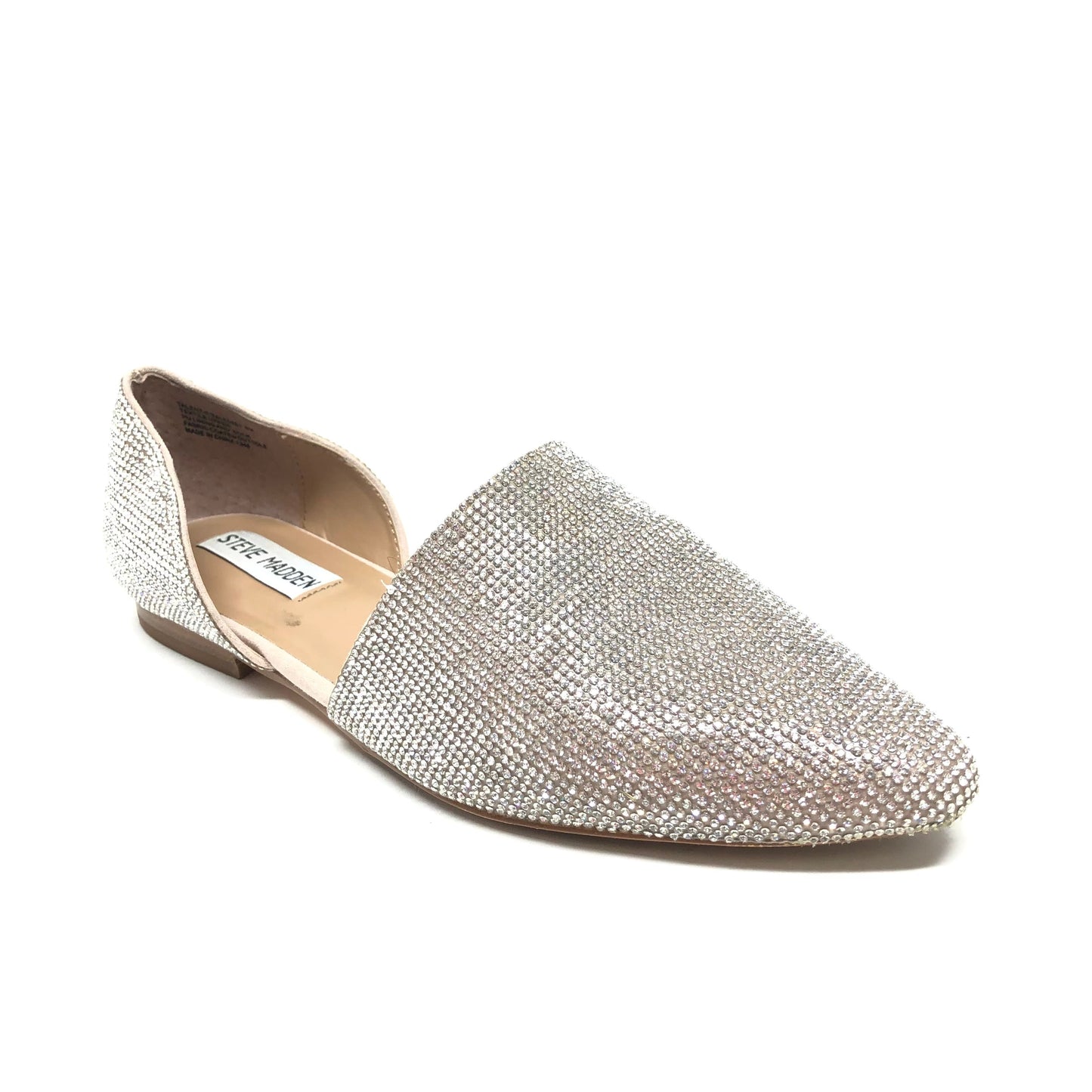 Silver Shoes Flats Steve Madden, Size 8