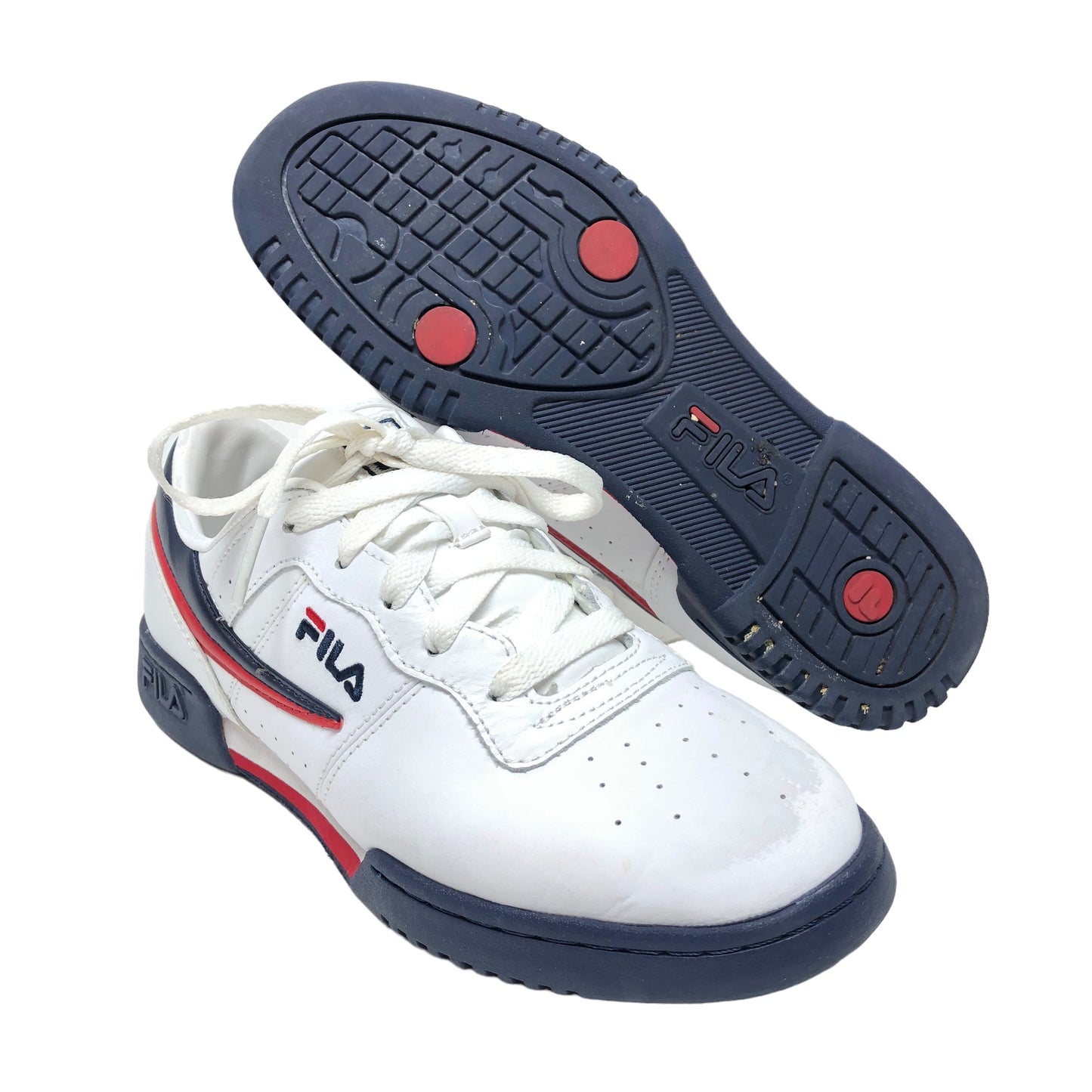 Blue & Red & White Shoes Sneakers Fila, Size 7.5