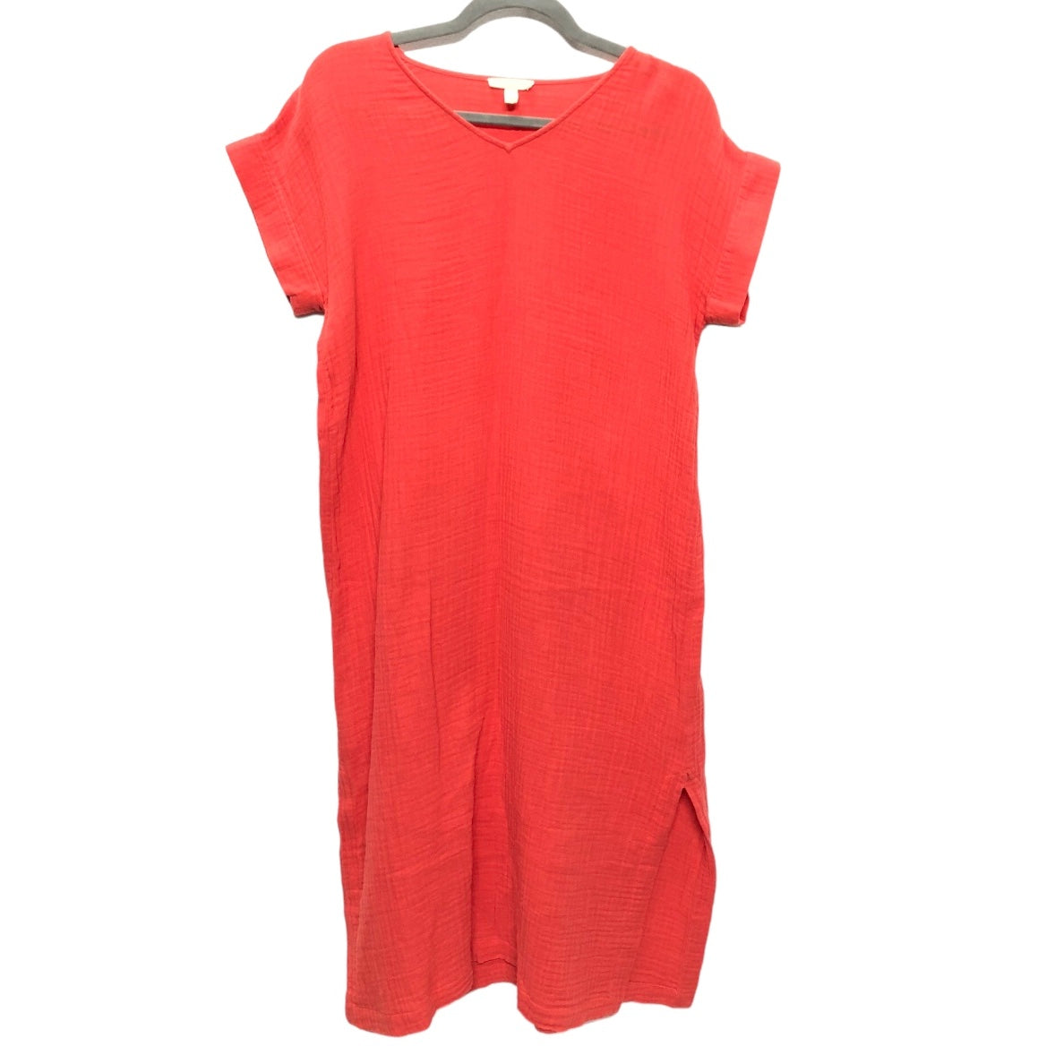 Orange & Red Dress Casual Midi Eileen Fisher, Size Petite   S