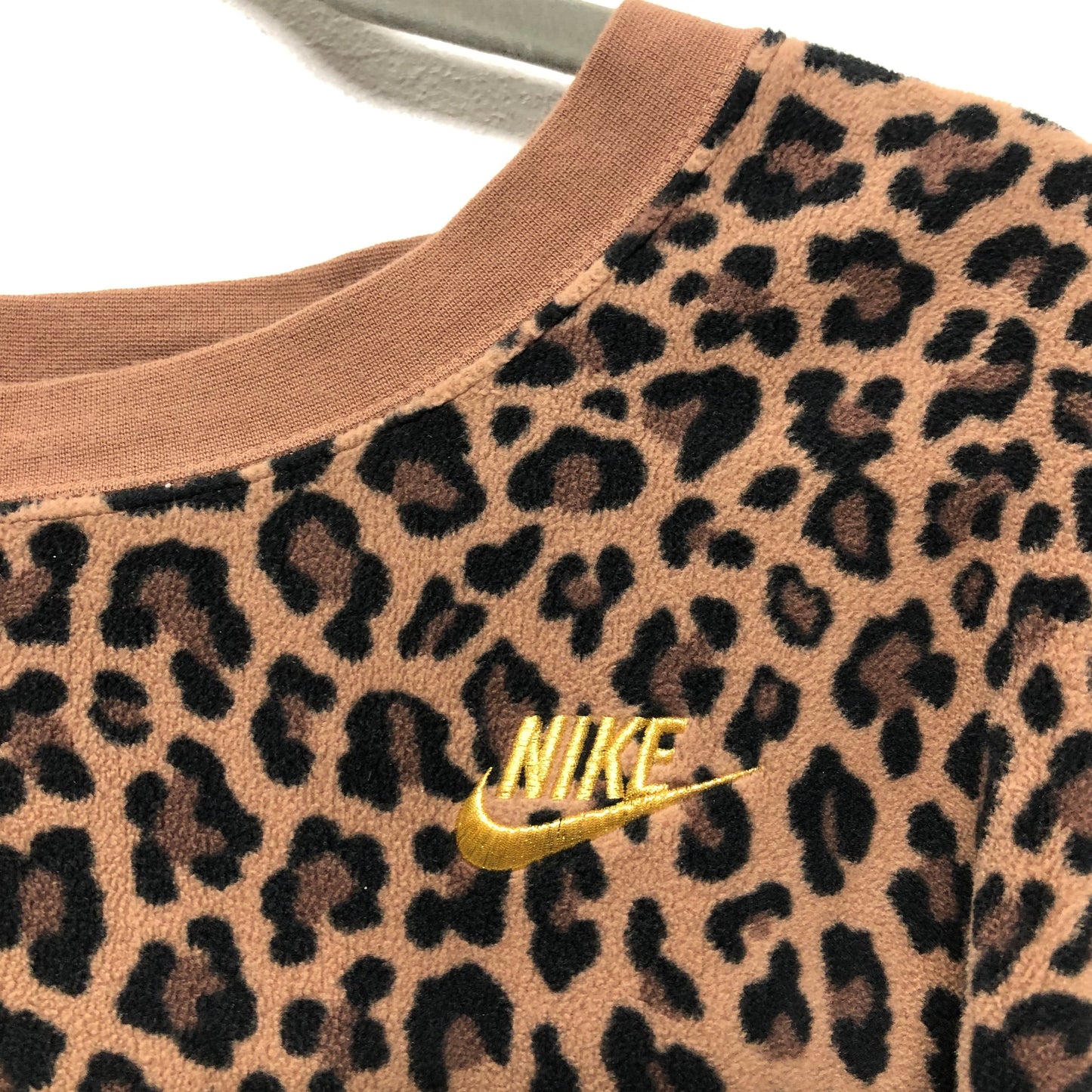 Leopard Print Sweatshirt Crewneck Nike, Size 3x