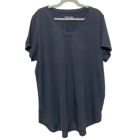 Black Tunic Short Sleeve Soft Surroundings, Size 2x