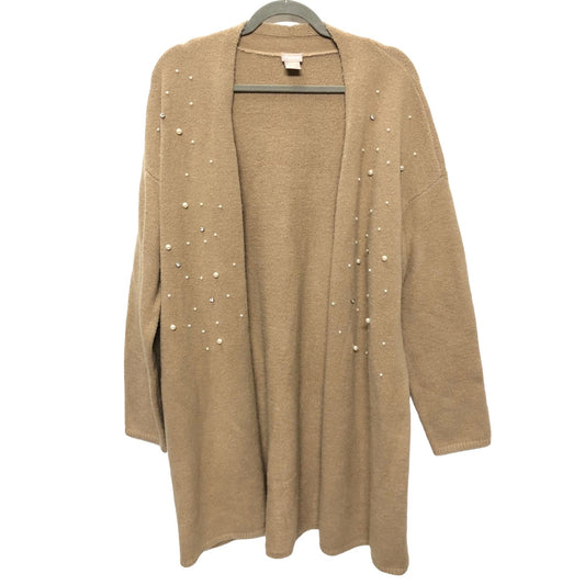 Tan Sweater Cardigan Chicos, Size L