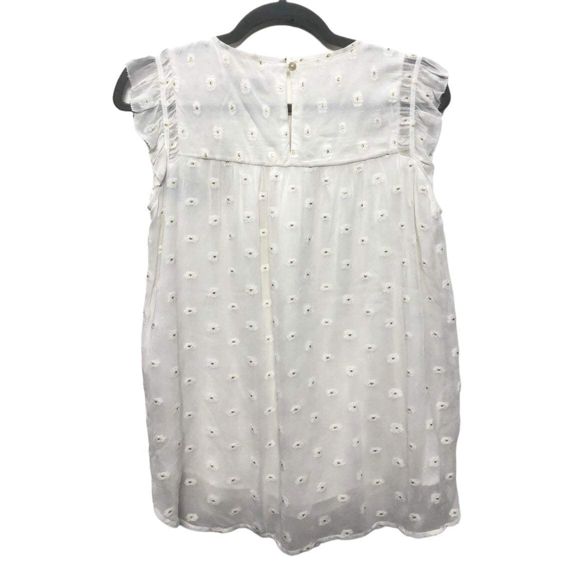 White Top Short Sleeve Loft, Size Xs