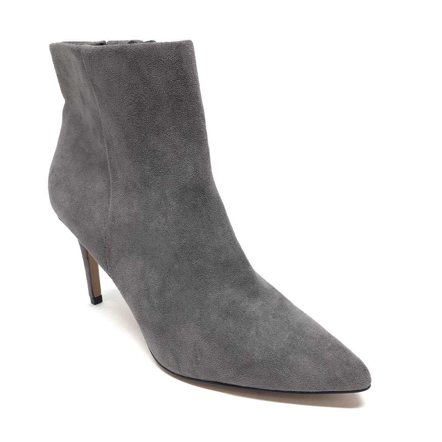 Grey Boots Ankle Heels Steve Madden, Size 9.5