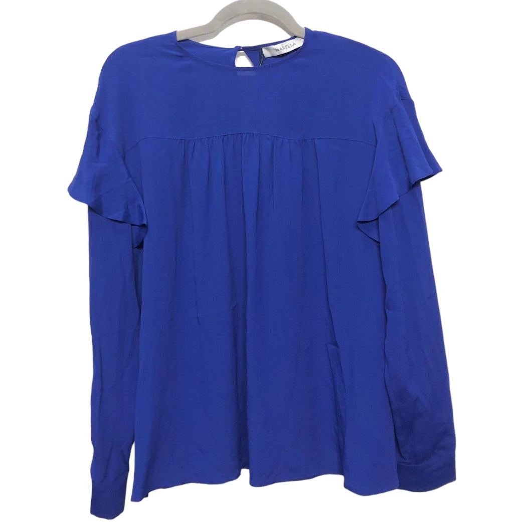 Blouse Long Sleeve By Cma In Blue, Size: 6