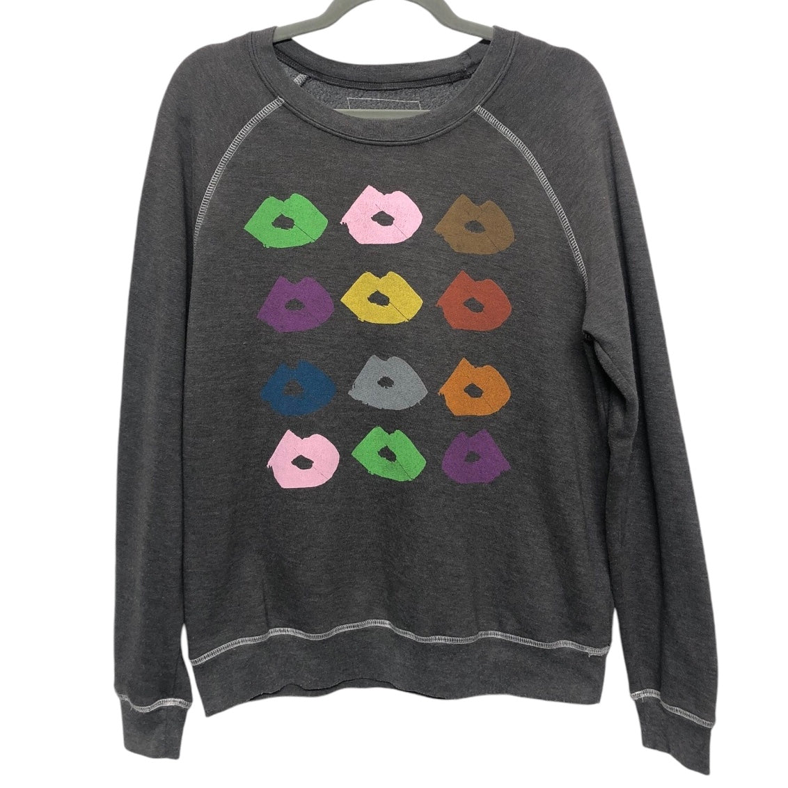 Sweatshirt Crewneck By Clothes Mentor In Grey, Size: S