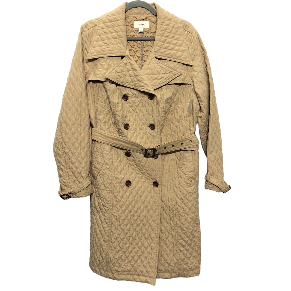 Coat Peacoat By Universal Thread In Tan, Size: L