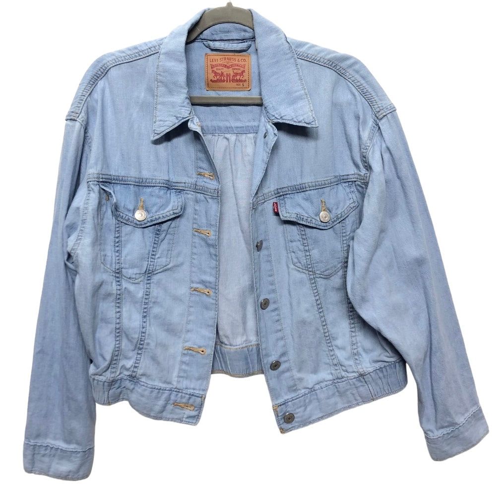 Jacket Denim By Levis In Blue Denim, Size: S