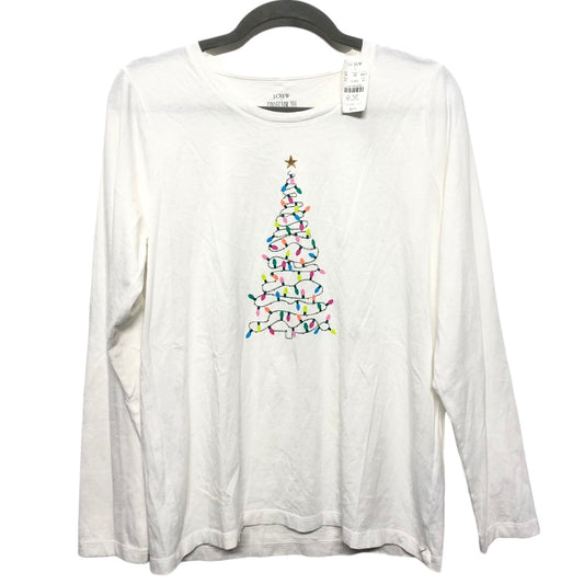 Top Long Sleeve Basic By J. Crew In White, Size: M