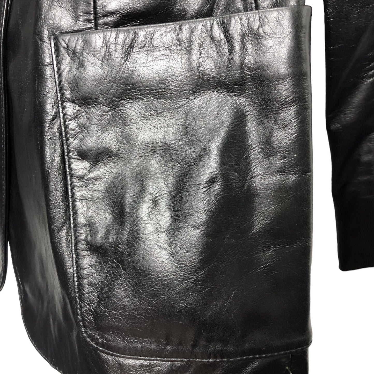 Jacket Leather By Express In Black, Size: Xs