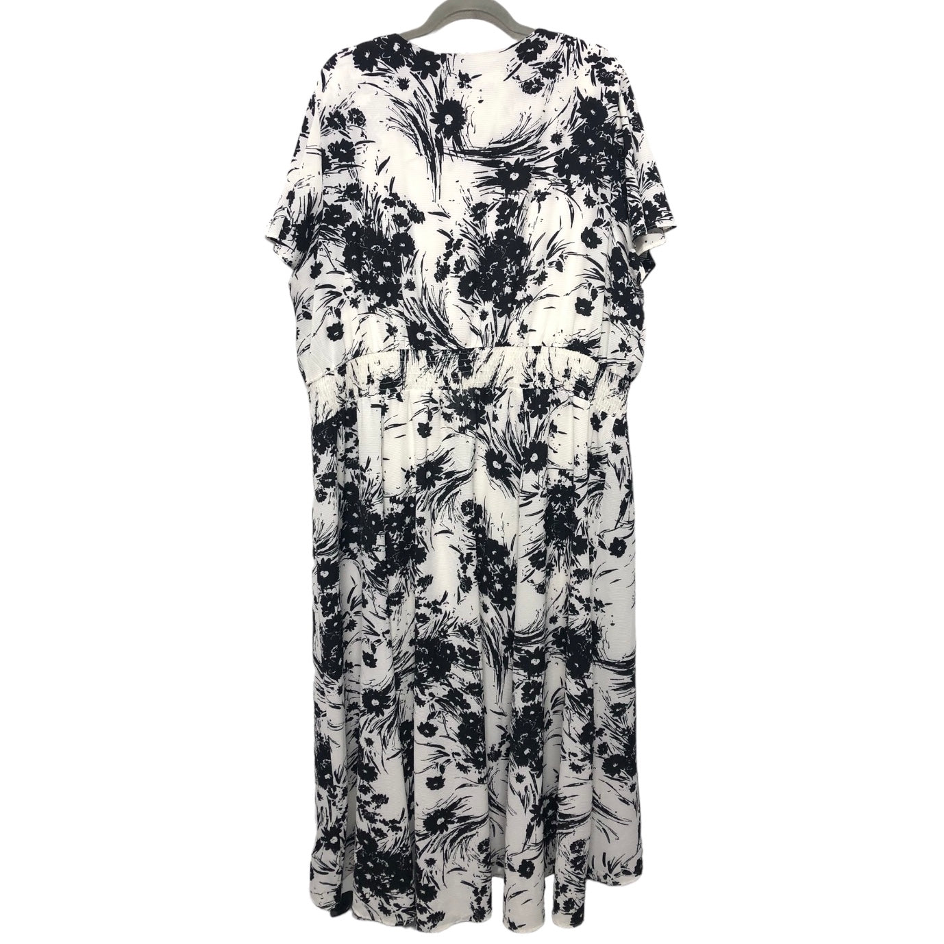 Dress Casual Midi By Lane Bryant In Black & White, Size: 26