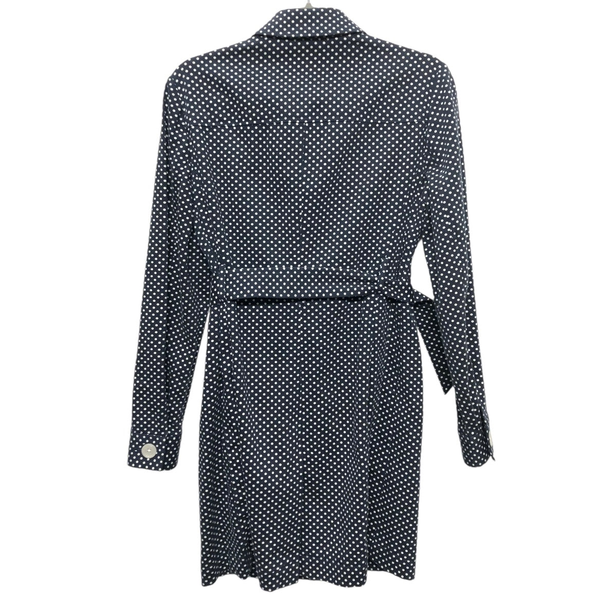 Coat Trench Coat By Michael By Michael Kors In Polkadot Pattern, Size: S