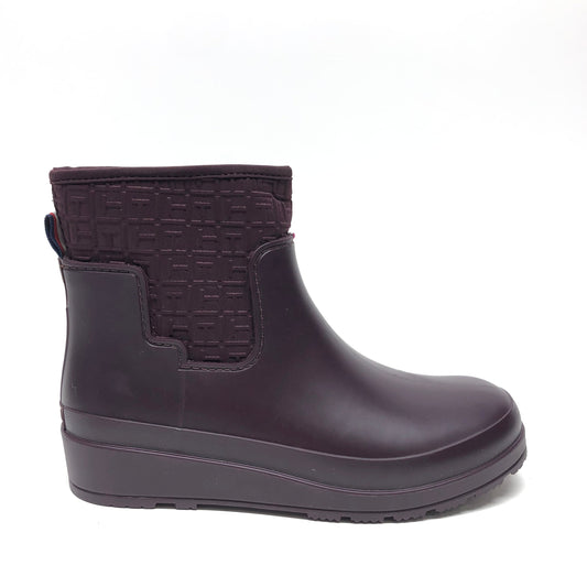 Boots Rain By Tommy Hilfiger In Brown & Purple, Size: 9