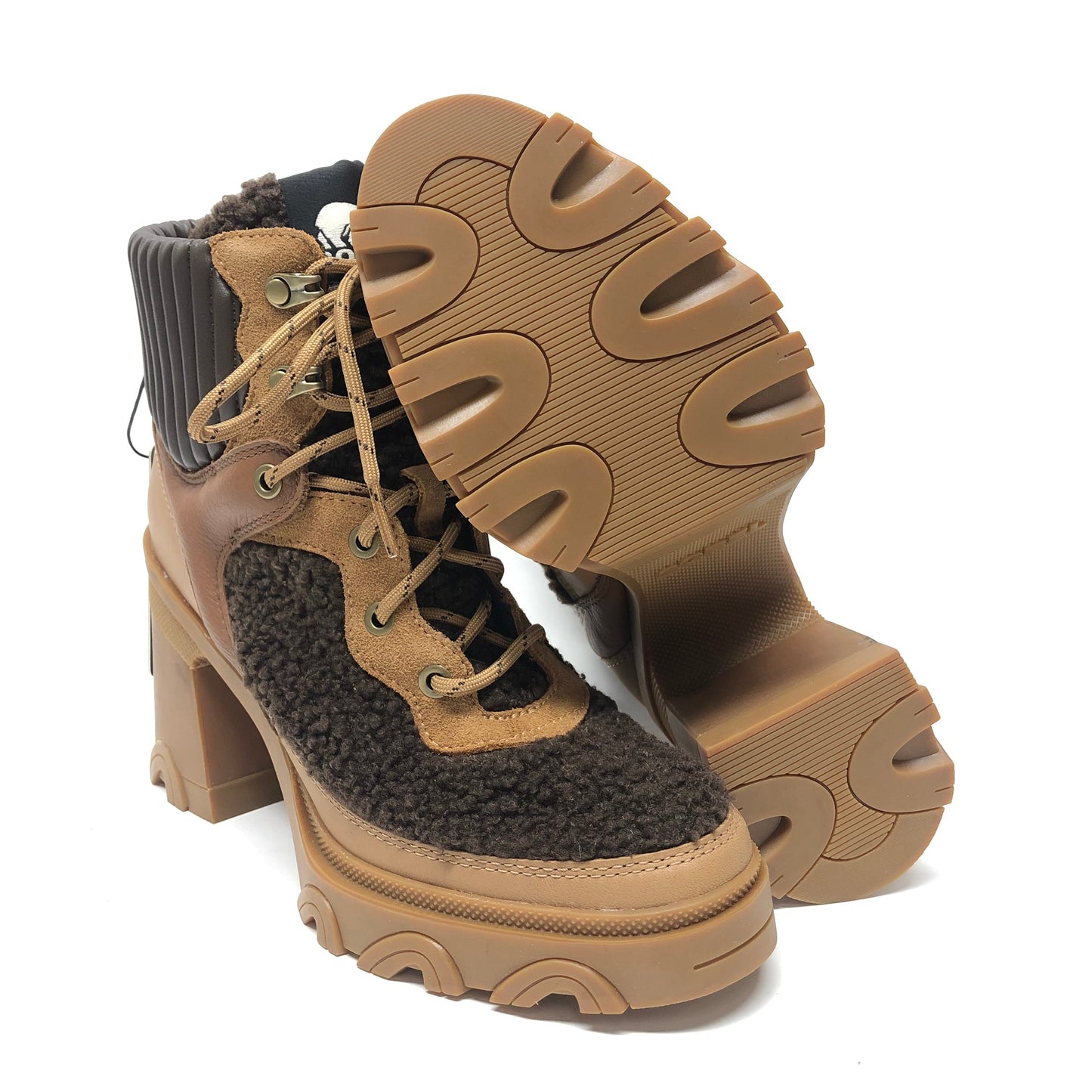 Boots Ankle Heels By Sorel In Brown, Size: 7.5