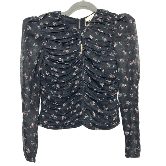 Blouse Long Sleeve By Anthropologie In Black, Size: S