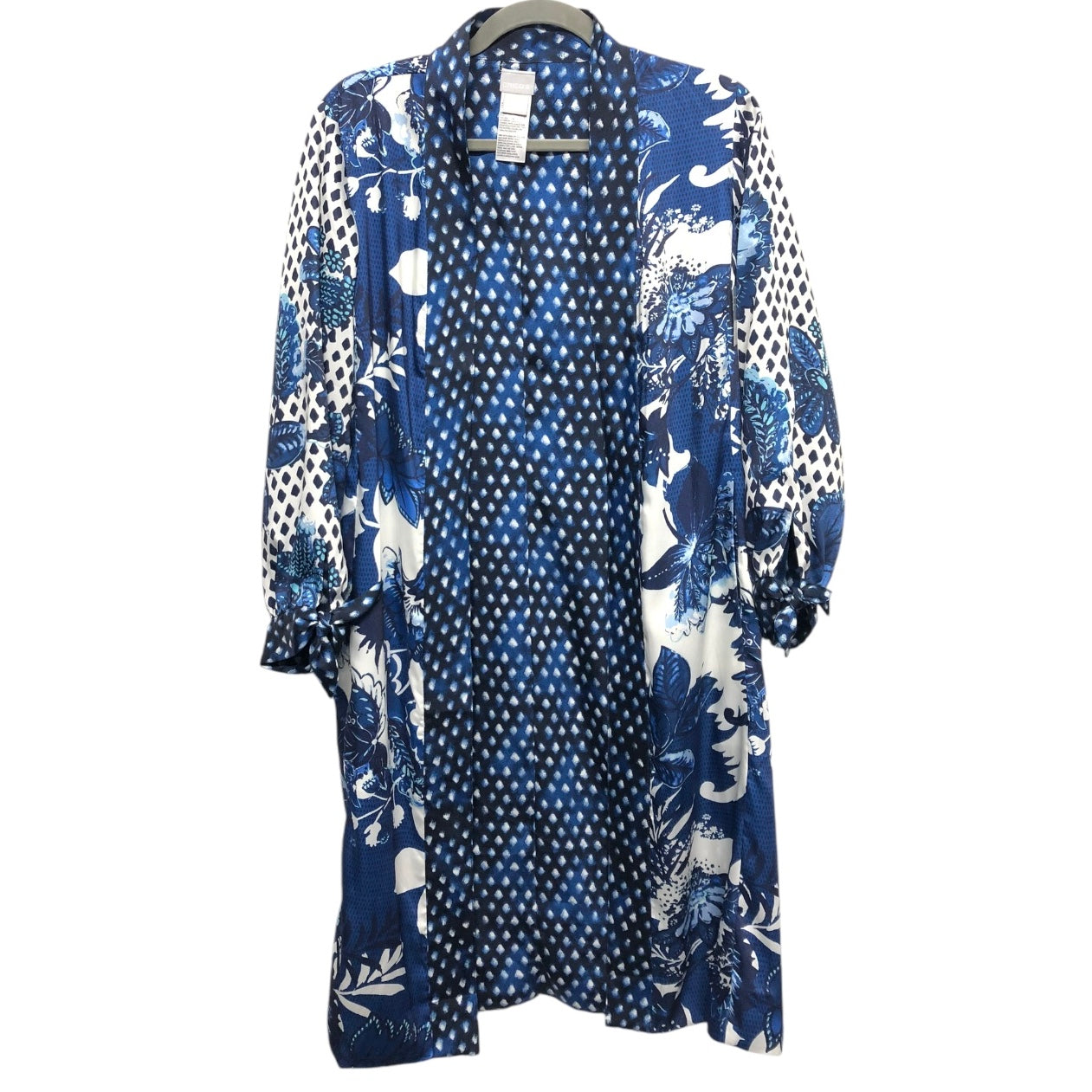 Kimono By Chicos In Blue & White, Size: S