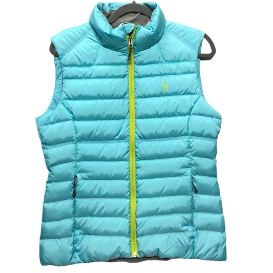 Vest Puffer & Quilted By Spyder In Blue, Size: M