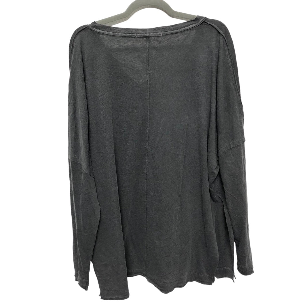 Top Long Sleeve By Free People In Grey, Size: M