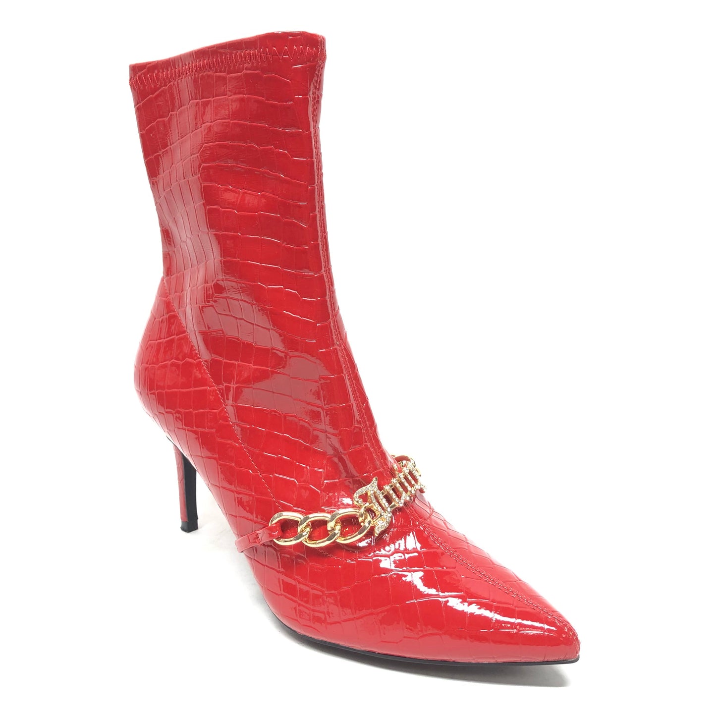 Boots Ankle Heels By Juicy Couture In Red, Size: 9