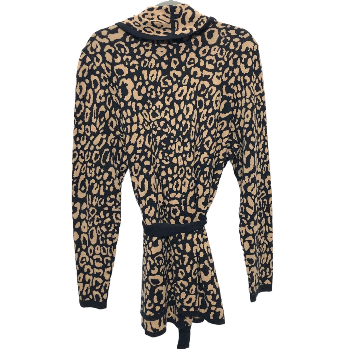 Sweater Cardigan By Lane Bryant In Leopard Print, Size: 1x