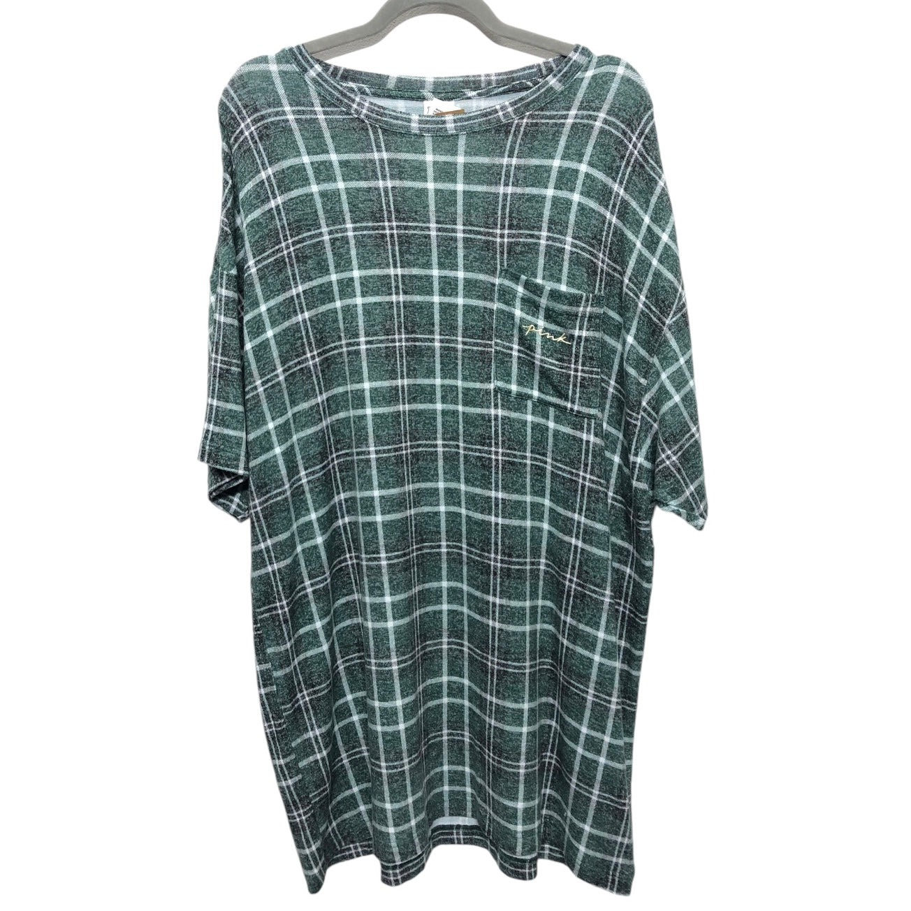 Top Short Sleeve By Pink In Green, Size: L