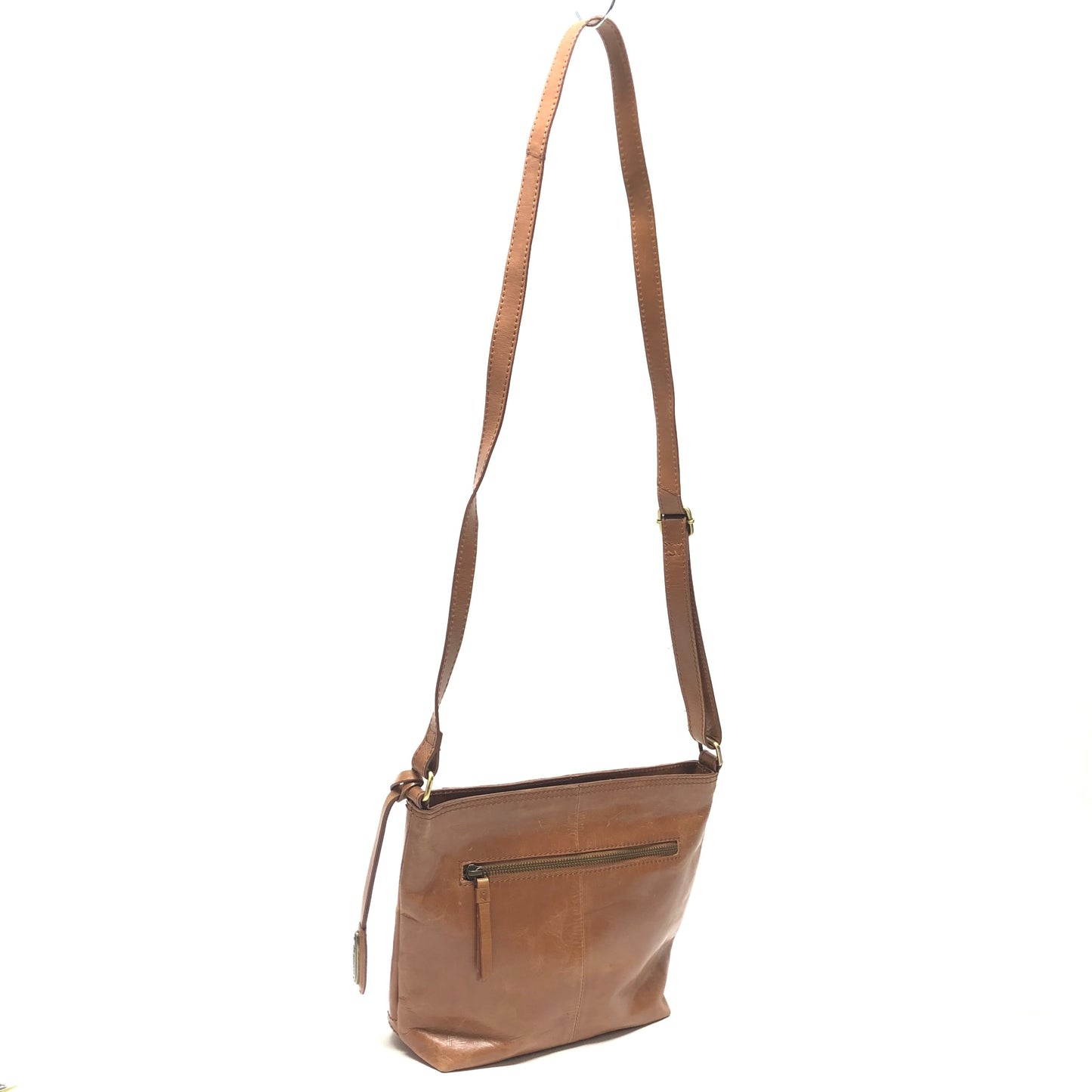 Crossbody Leather By Born, Size: Medium