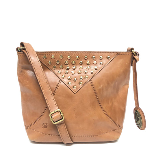 Crossbody Leather By Born, Size: Medium