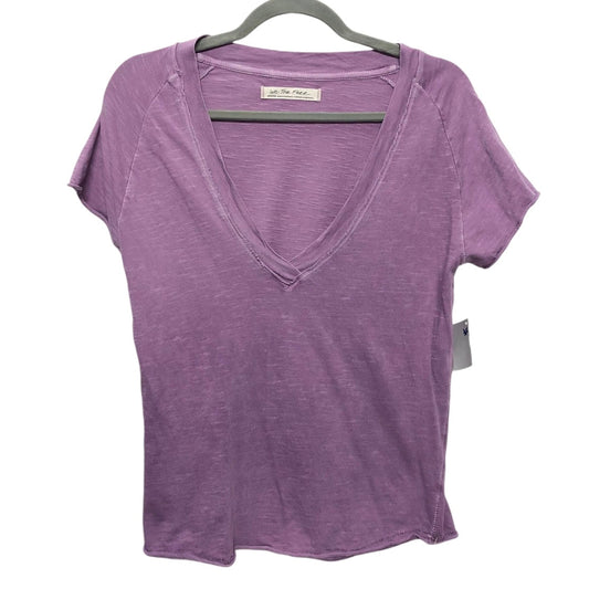 Top Short Sleeve Basic By We The Free In Purple, Size: M