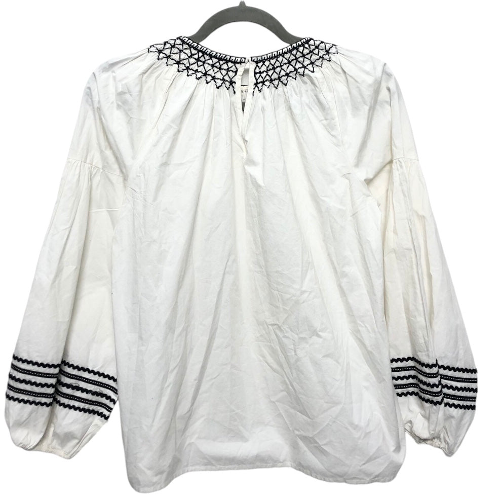 Blouse Long Sleeve By Joie In White, Size: Xs