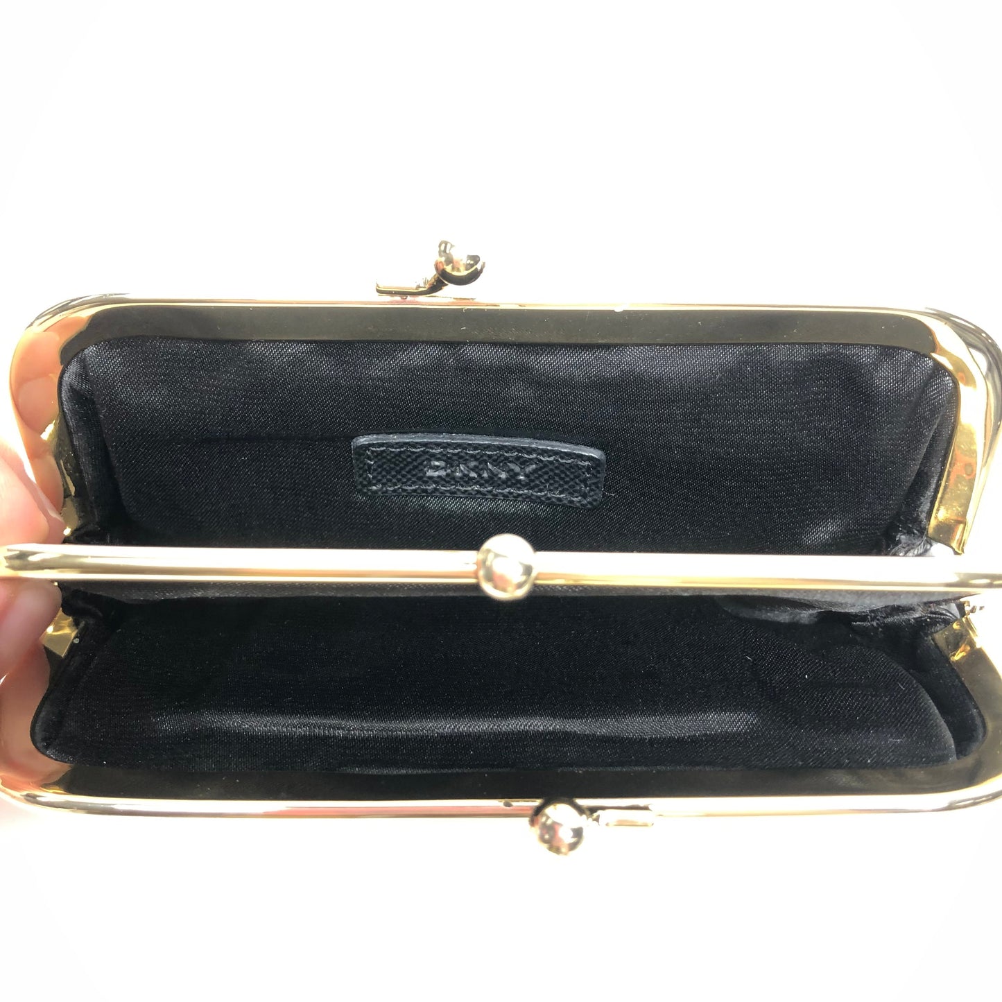 Coin Purse Leather By Dkny, Size: Small