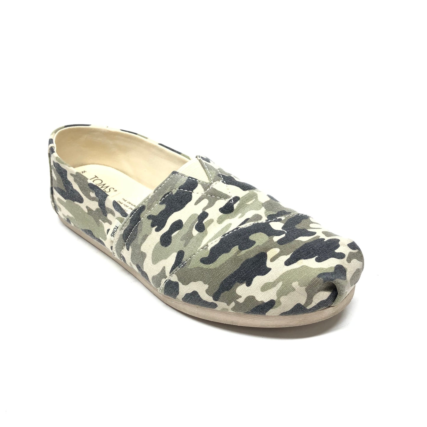 Shoes Flats By Toms In Camouflage Print, Size: 8.5