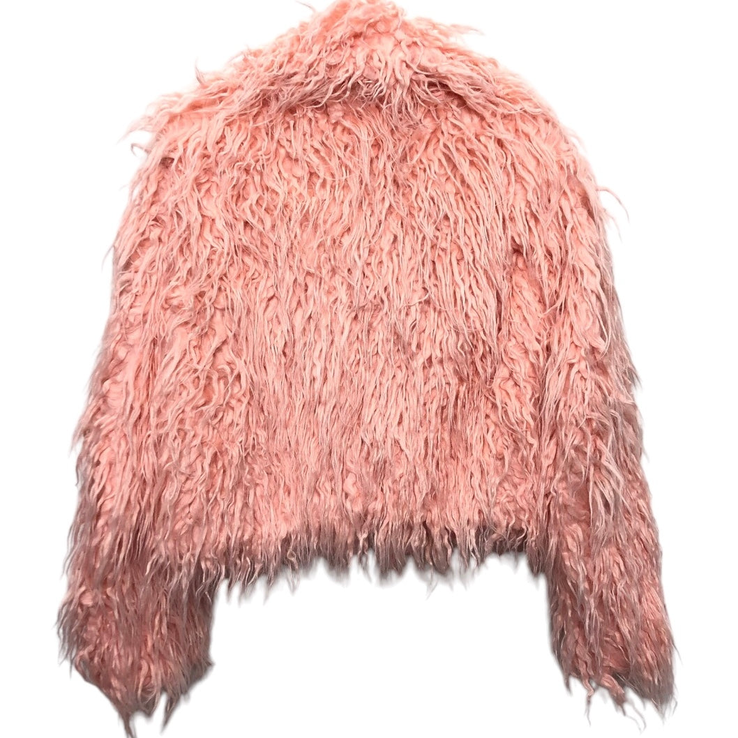 Jacket Faux Fur & Sherpa By Blanknyc In Peach, Size: M