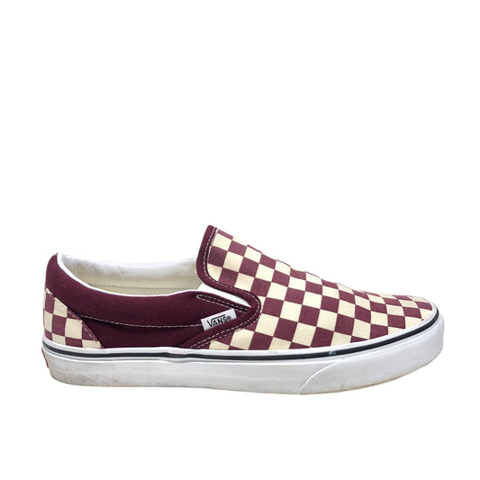 Shoes Sneakers By Vans In Checkered Pattern, Size: 10