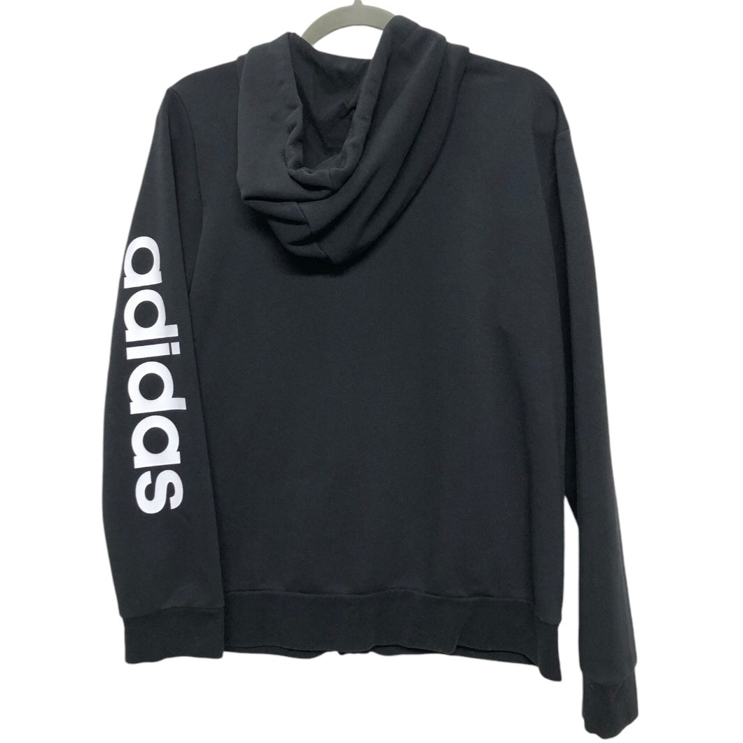 Athletic Sweatshirt Hoodie By Adidas In Black, Size: Xl