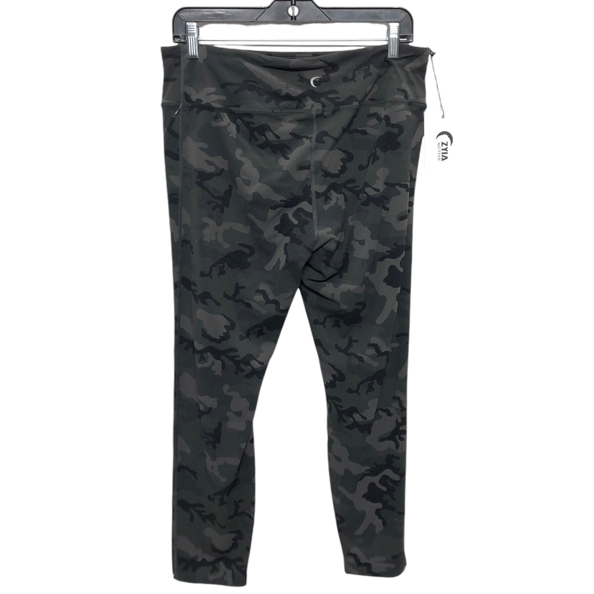 Athletic Leggings By Zyia In Camouflage Print, Size: 14