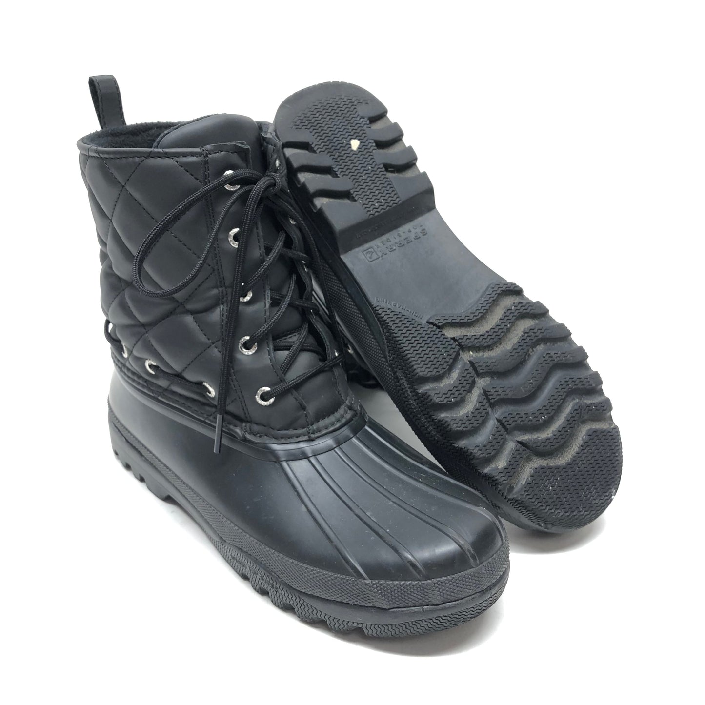 Boots Rain By Sperry In Black, Size: 9