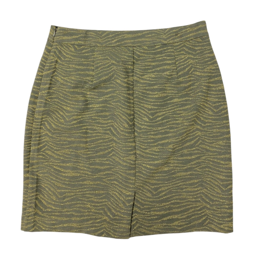 Skirt Mini & Short By Michael By Michael Kors In Gold & Green, Size: Xl