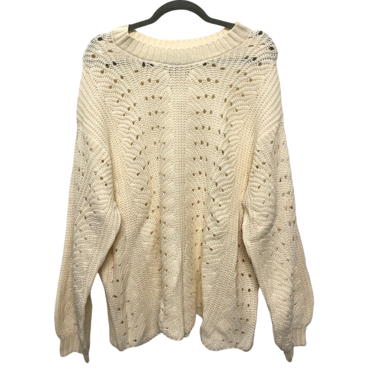 Sweater By Jessica Simpson In Cream, Size: 2x