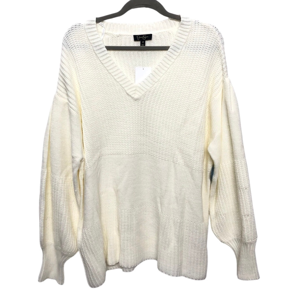 Sweater By Jessica Simpson In Cream, Size: 2x