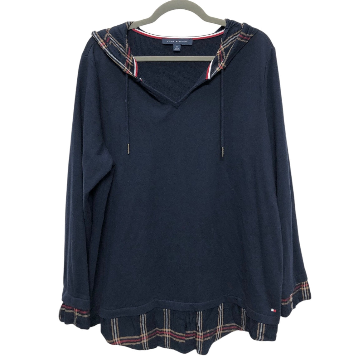 Top Long Sleeve By Tommy Hilfiger In Navy, Size: Xl