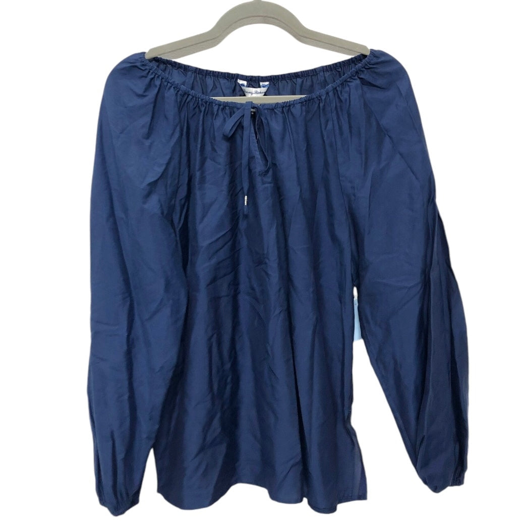 Top Long Sleeve By Tommy Bahama In Navy, Size: S