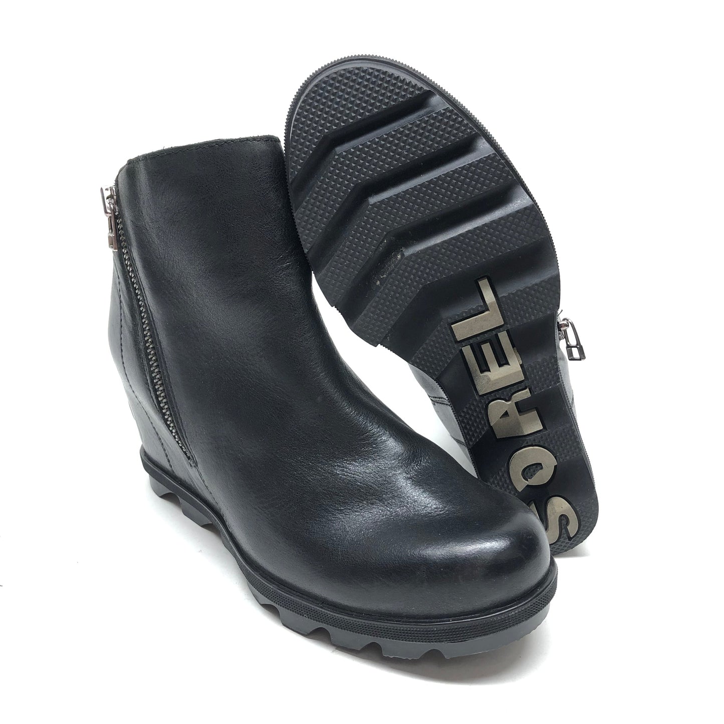 Boots Ankle Heels By Sorel In Black, Size: 8