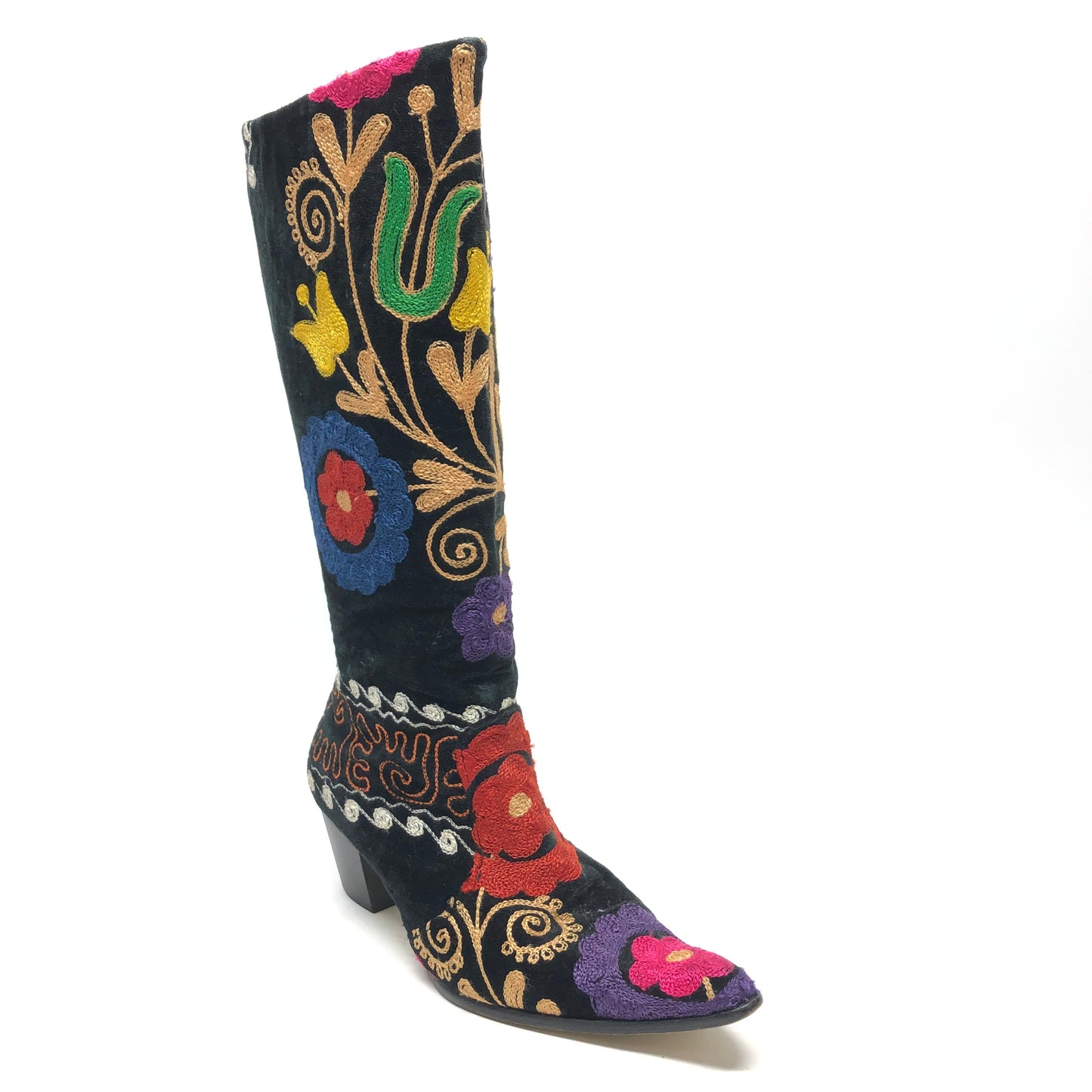 Boots Western By Cme In Floral Print, Size: 8