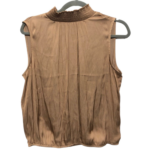 Blouse Sleeveless By Express In Tan, Size: M