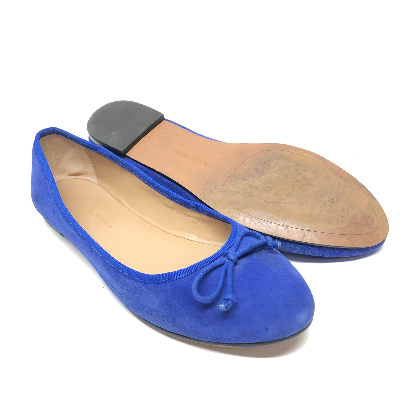 Shoes Flats By Banana Republic In Blue, Size: 7.5