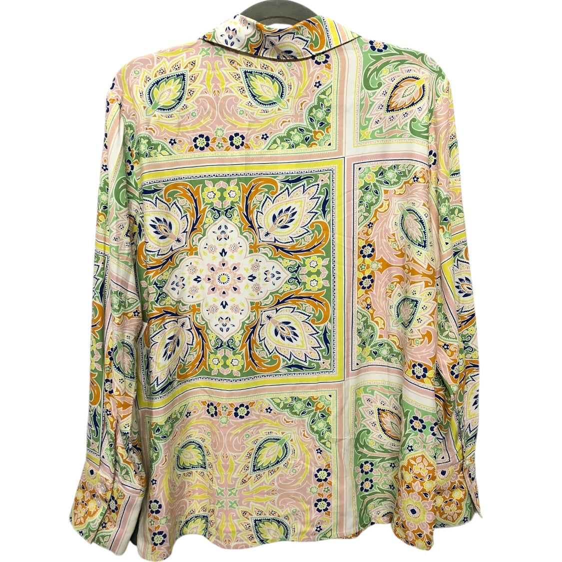 Blouse Long Sleeve By Sanctuary In Green & Pink, Size: S