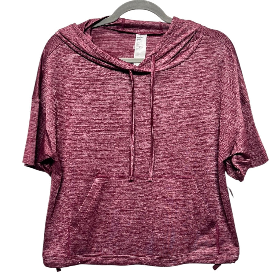 Athletic Top Short Sleeve By Fabletics In Maroon, Size: S